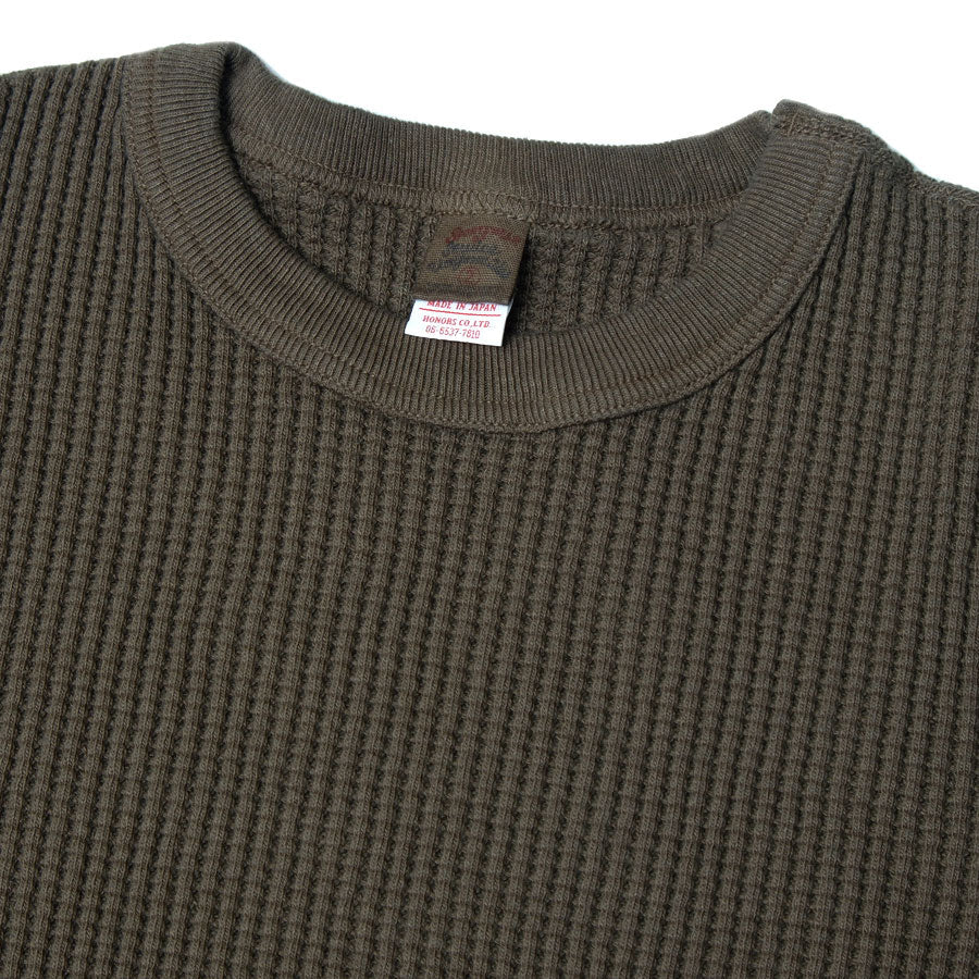 Big Waffle T-Shirt-Olive Brown