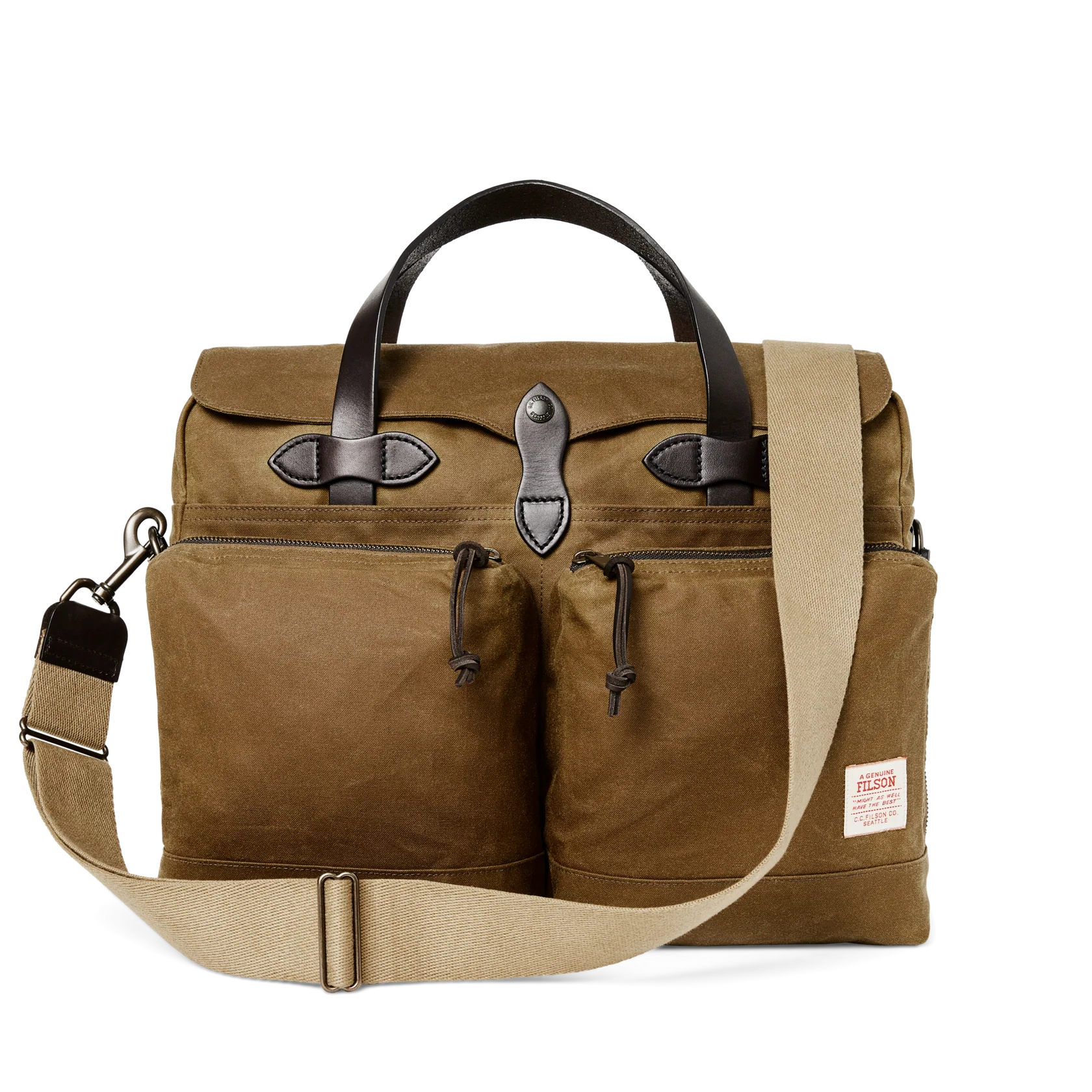 24 Hour Tin Cloth Briefcase - Dark Tan