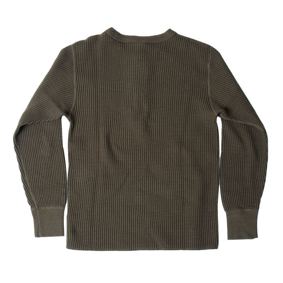 Big Waffle T-Shirt-Olive Brown