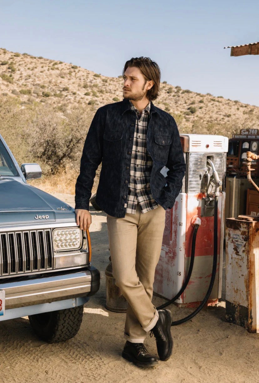 The Hammer Straight - Army Beige Raw 14oz Selvedge