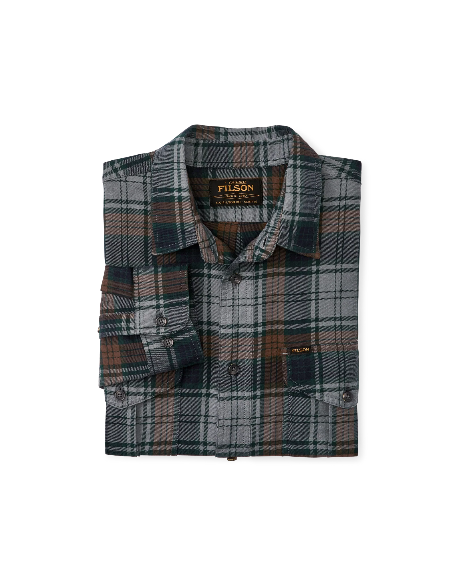 Lightweight Alaskan Guide Shirt - Gray / Navy / Multi Plaid