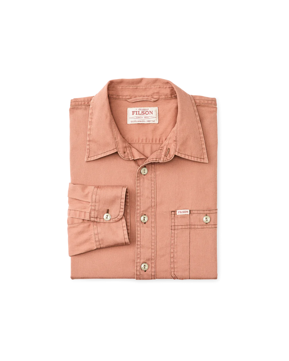 Filson Shipwright Fine Twill Shirt-Sunburn