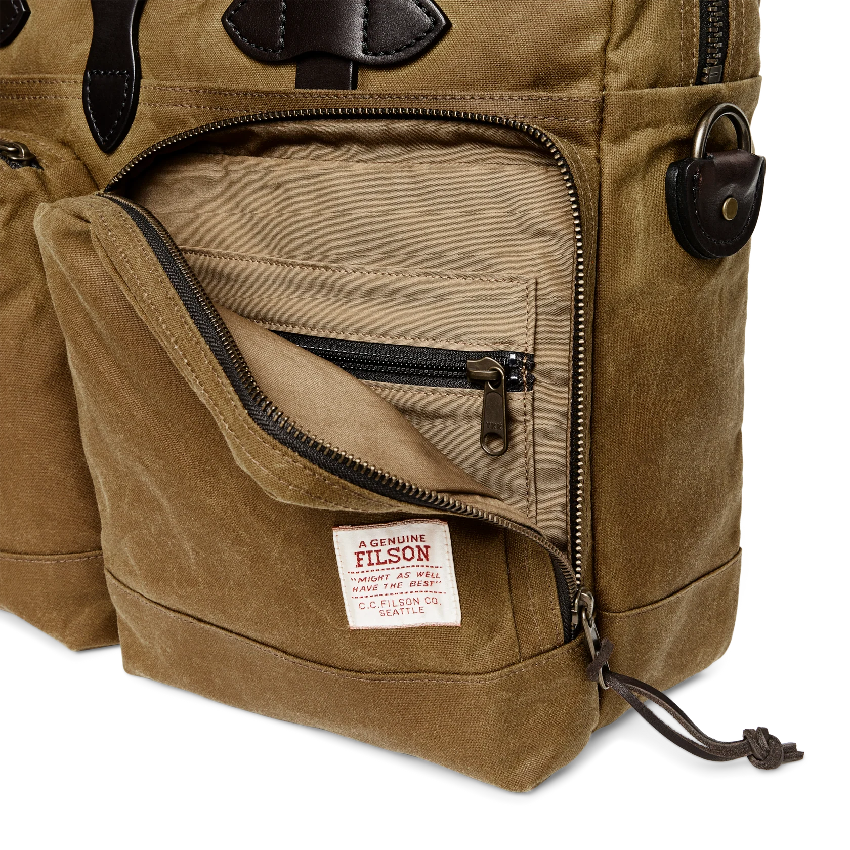 24 Hour Tin Cloth Briefcase - Dark Tan