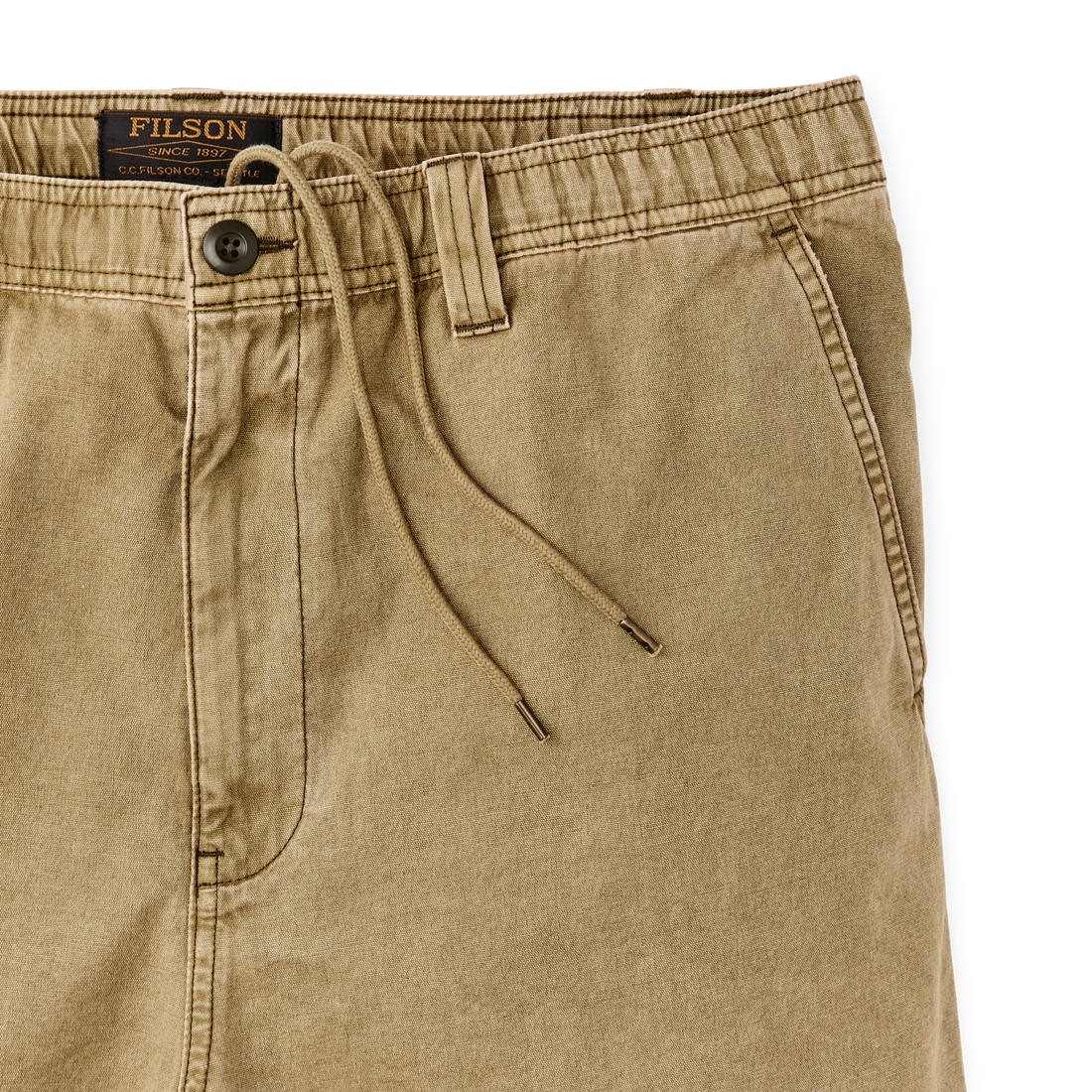 OAKVILLE CANVAS SHORTS - SLATE OLIVE