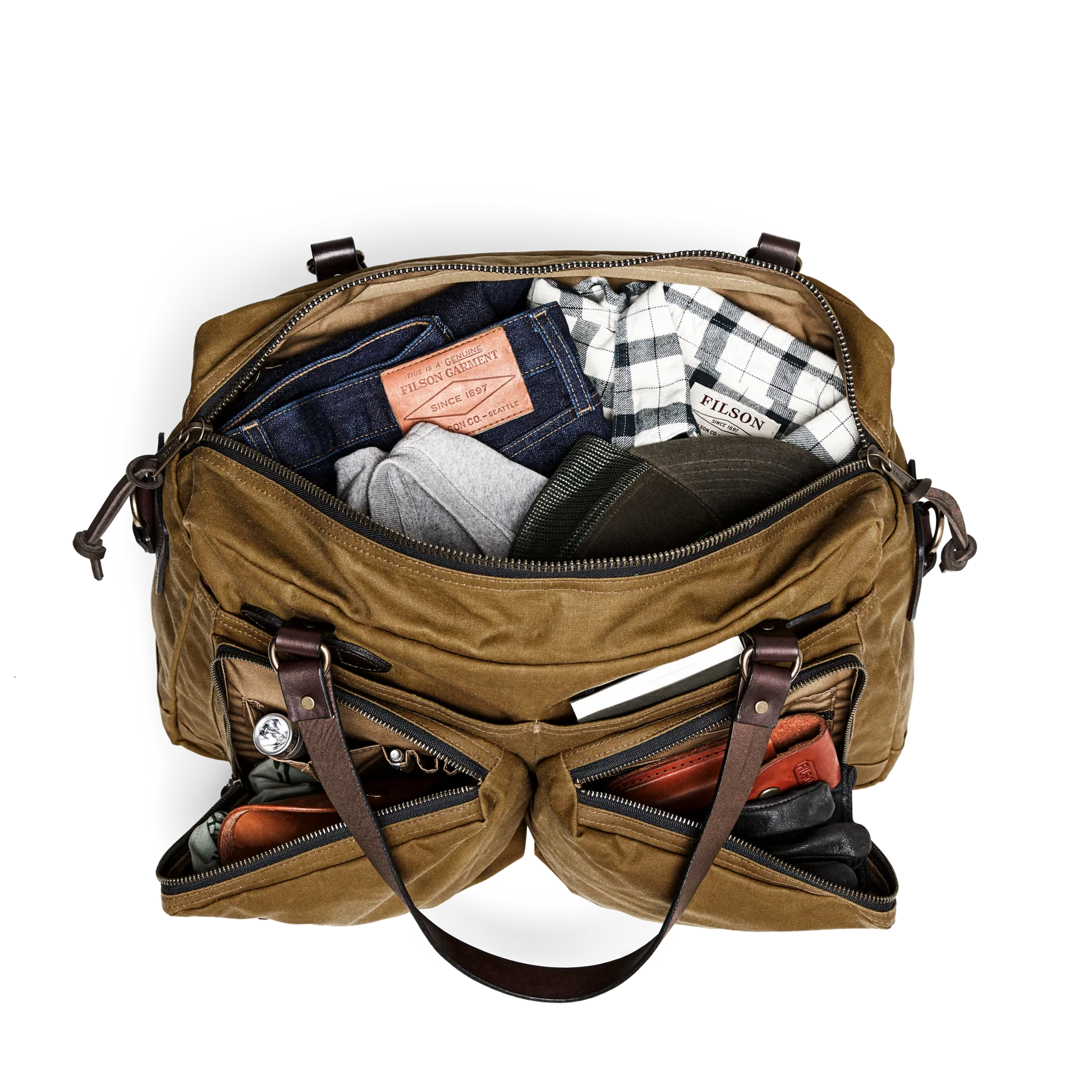 48 Hour Tin Cloth Duffle Bag - Dark Tan