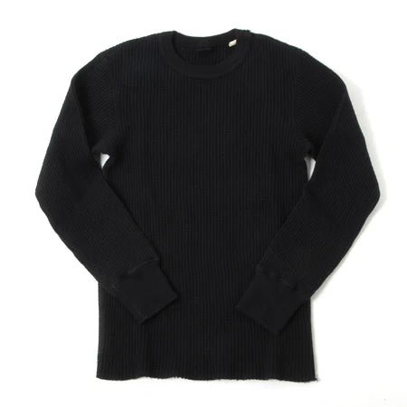 BIG WAFFLE T-SHIRT - BLACK