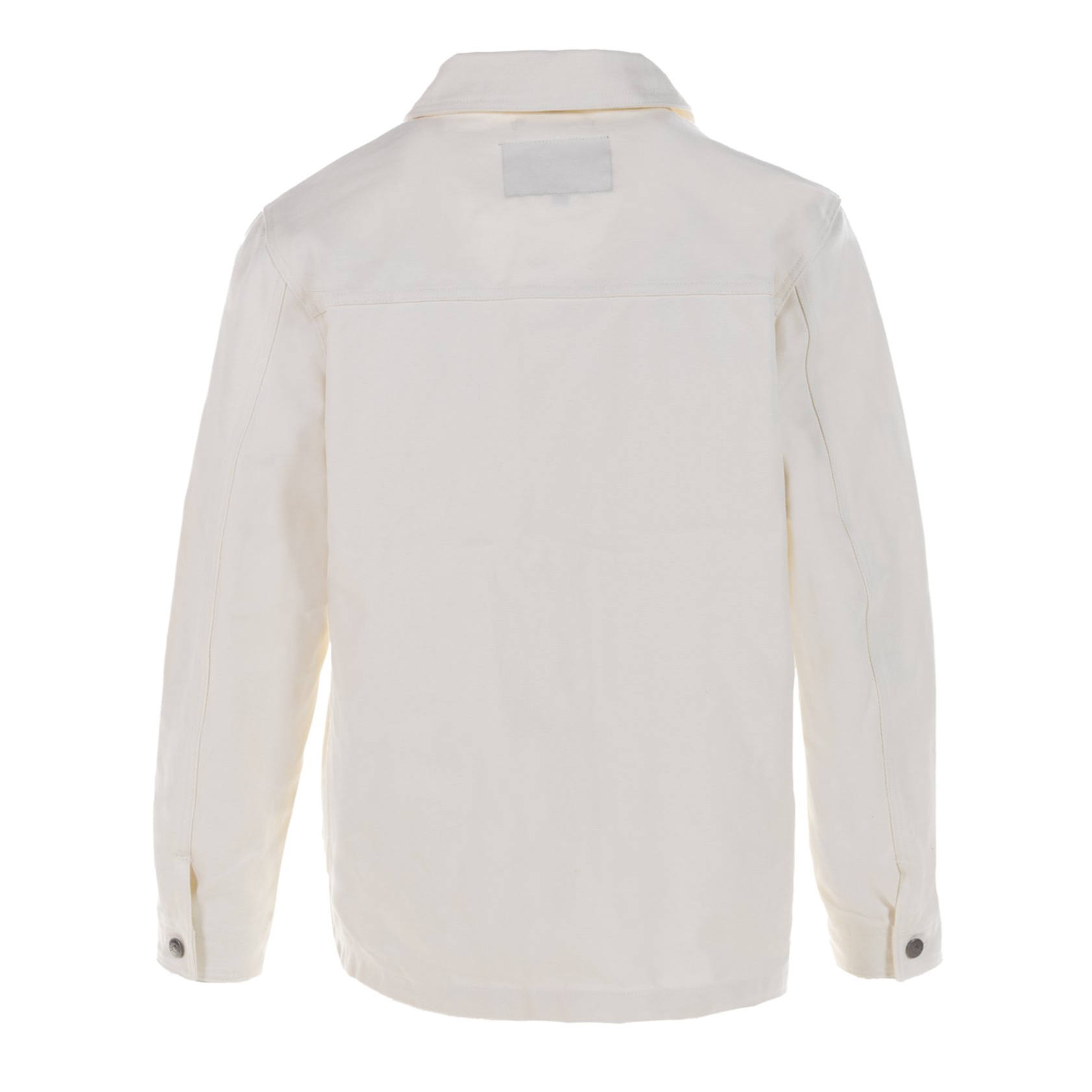 Cotton Canvas Chore Jacket - White