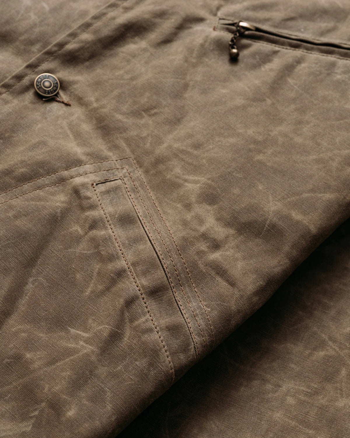 Schott 8510 Waxed Cotton Mechanic Jacket