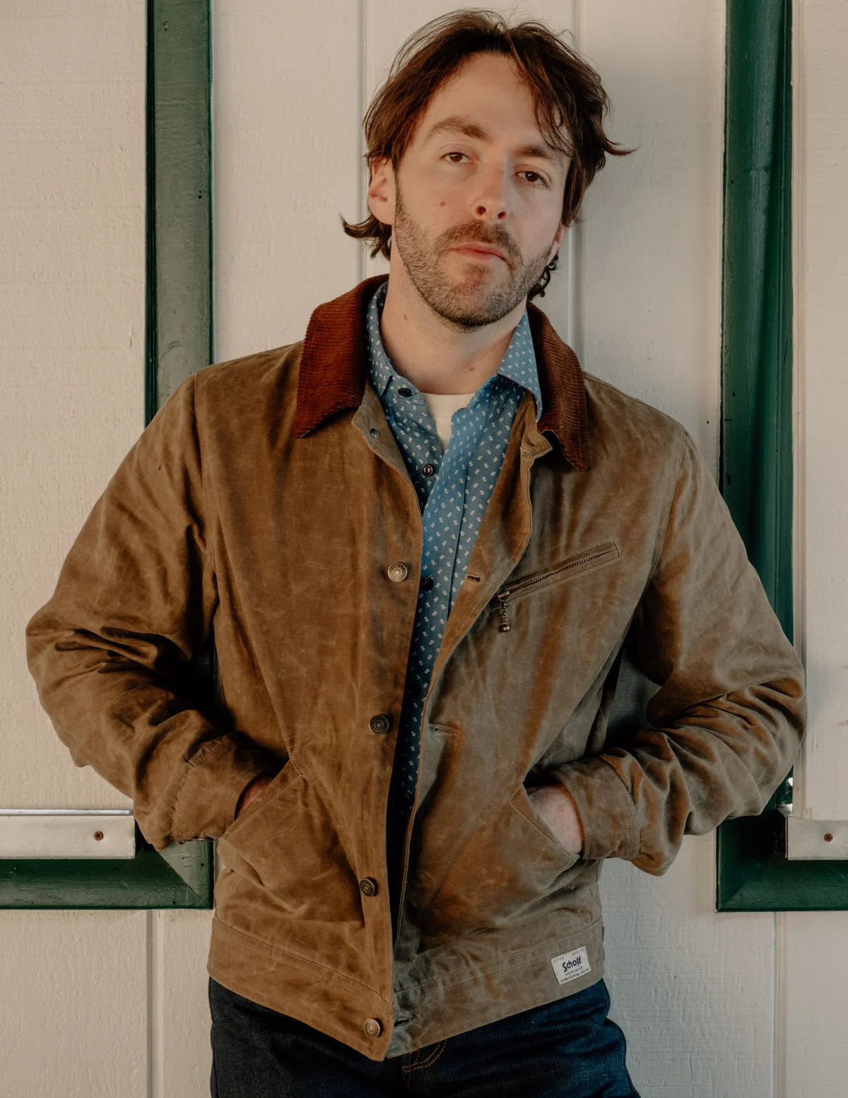 Schott 8510 Waxed Cotton Mechanic Jacket