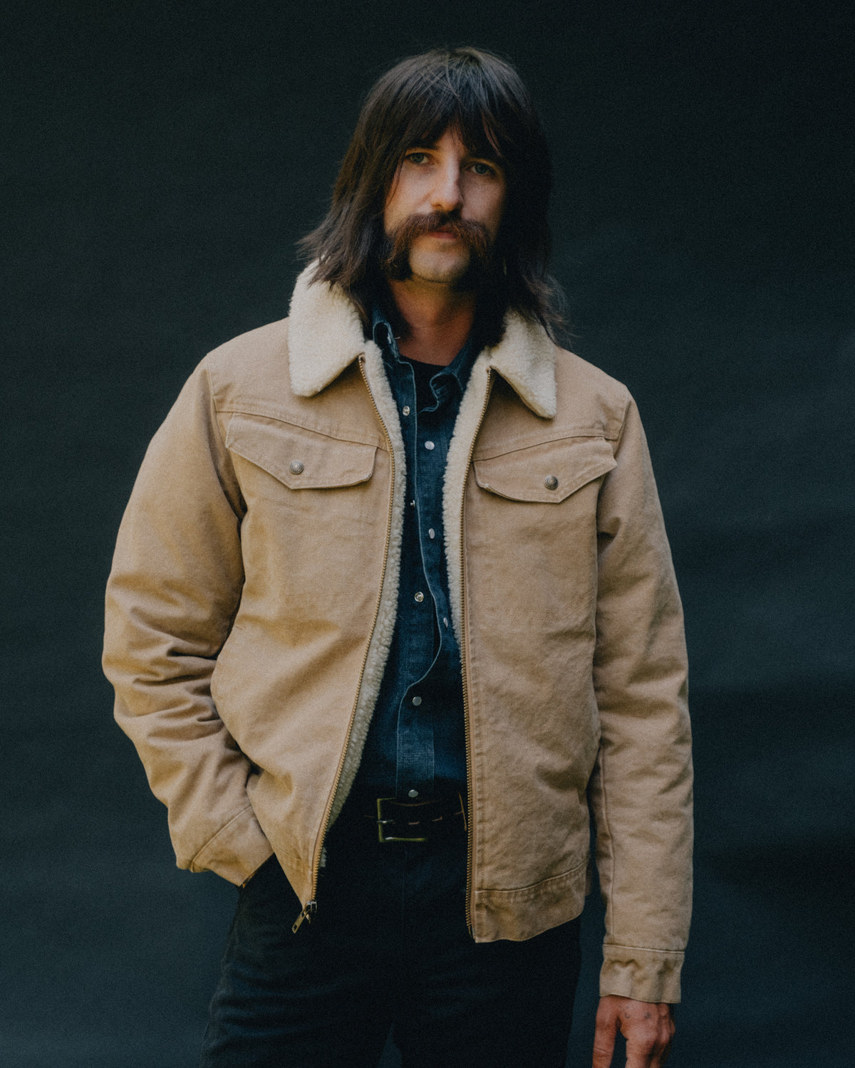 8624 Cotton Canvas Mechanic's Jacket-Tobacco