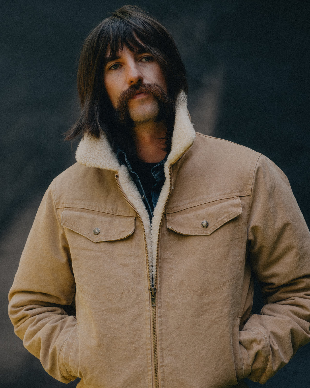 8624 Cotton Canvas Mechanic's Jacket-Tobacco