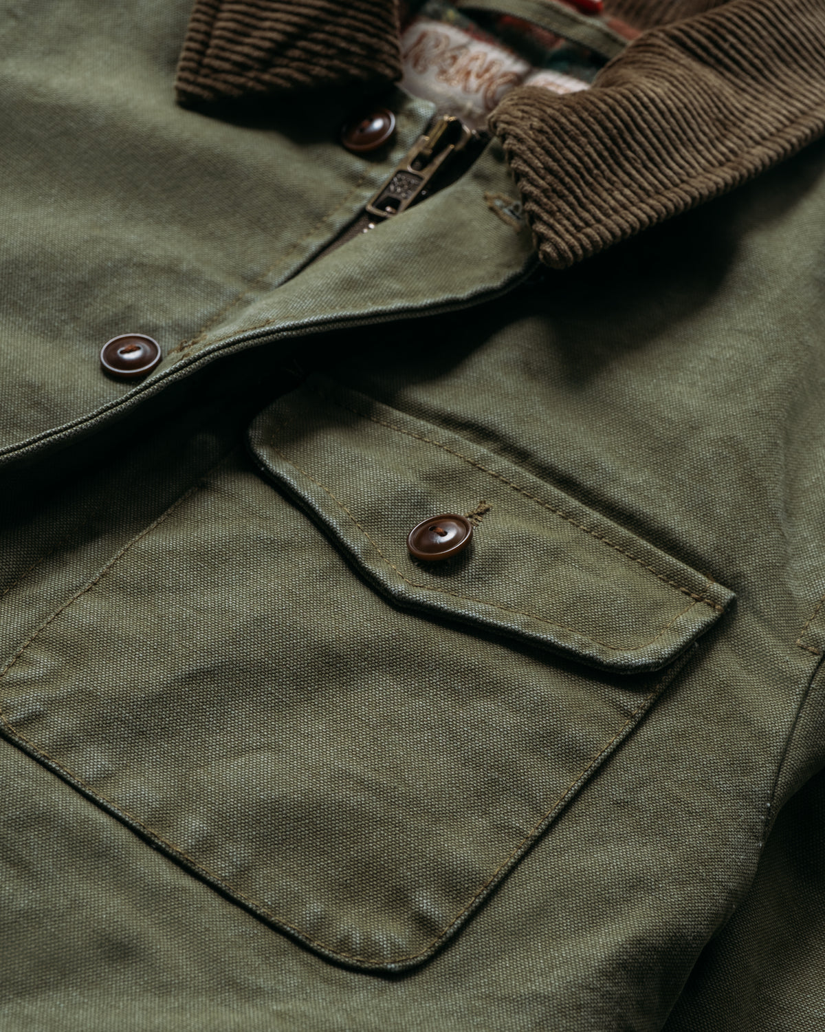 8625 Cotton Canvas Deck Jacket-Olive