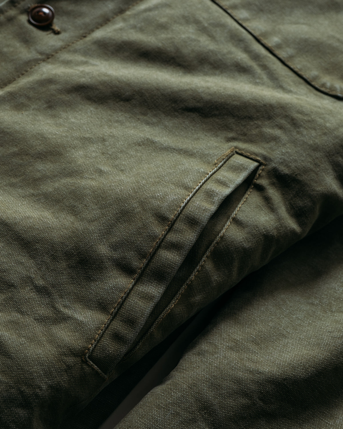 8625 Cotton Canvas Deck Jacket-Olive
