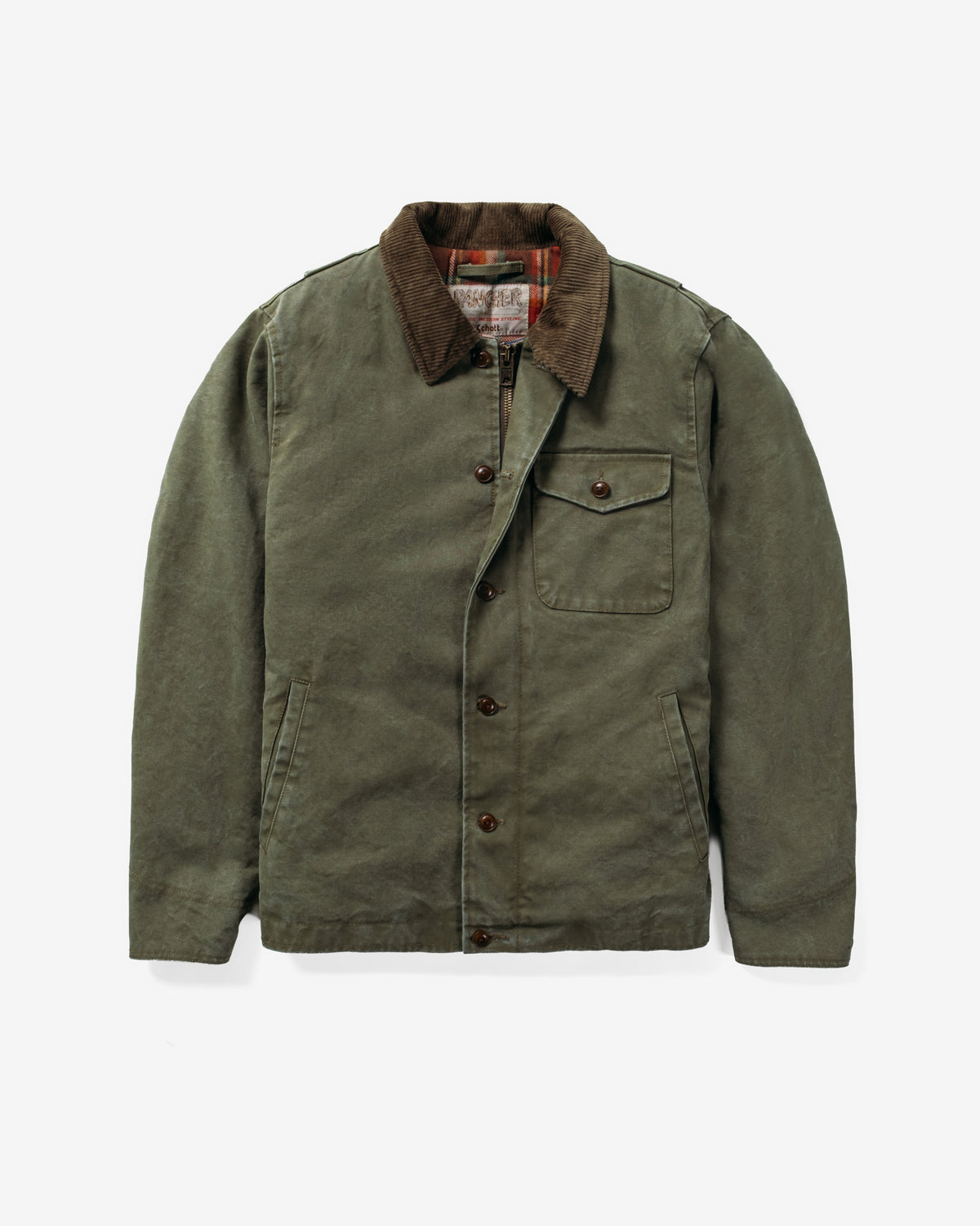 8625 Cotton Canvas Deck Jacket-Olive