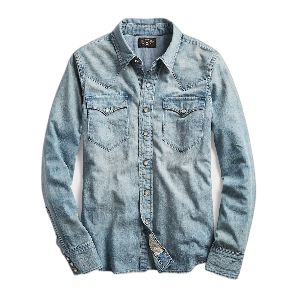 RRL Indigo Denim Western Shirt