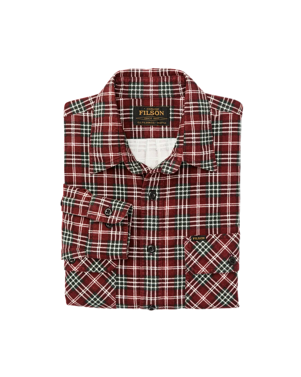 Field Flannel Shirt-Russet Red Plaid