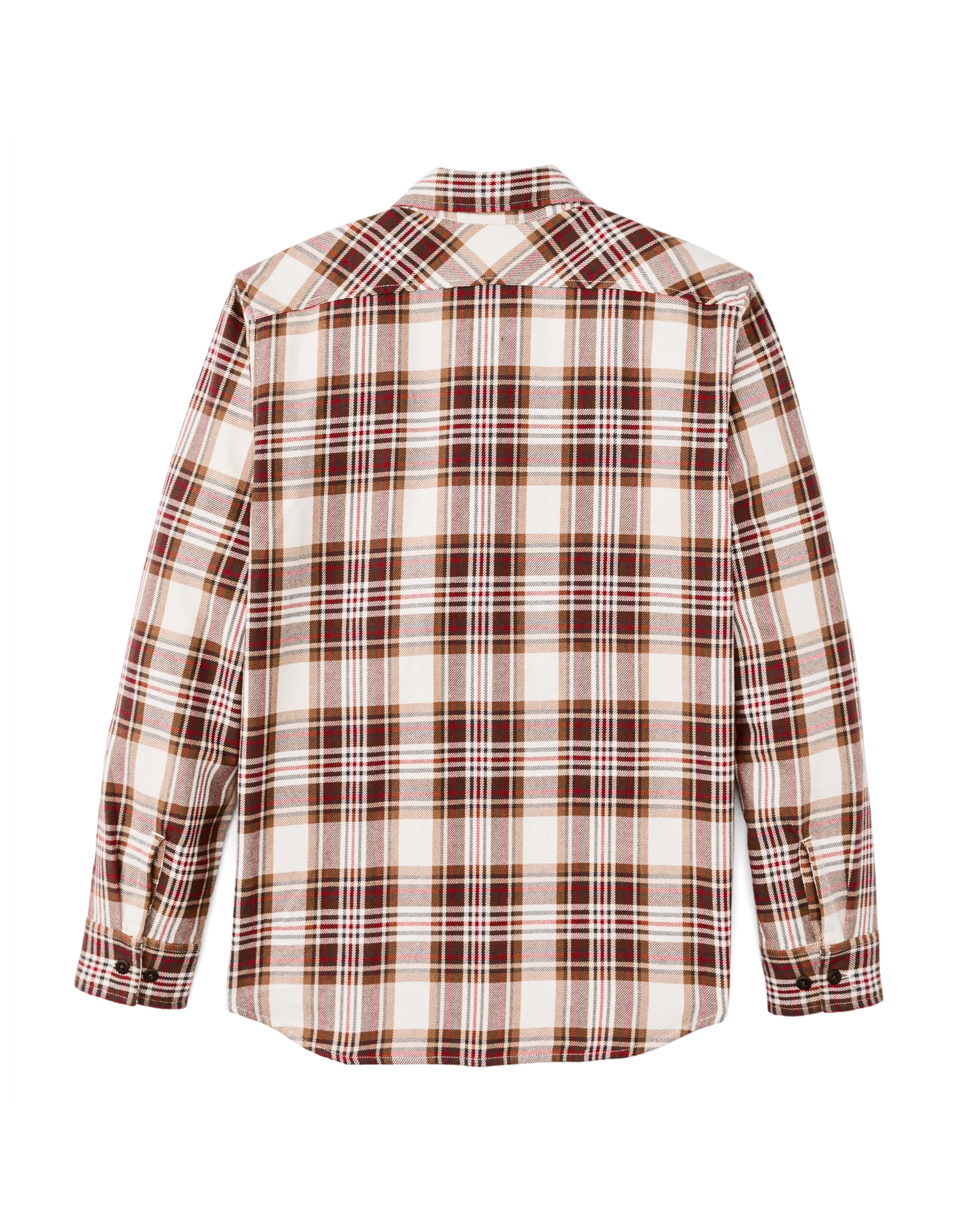 The Rangeland Flannel Shirt - Red / Brown Plaid