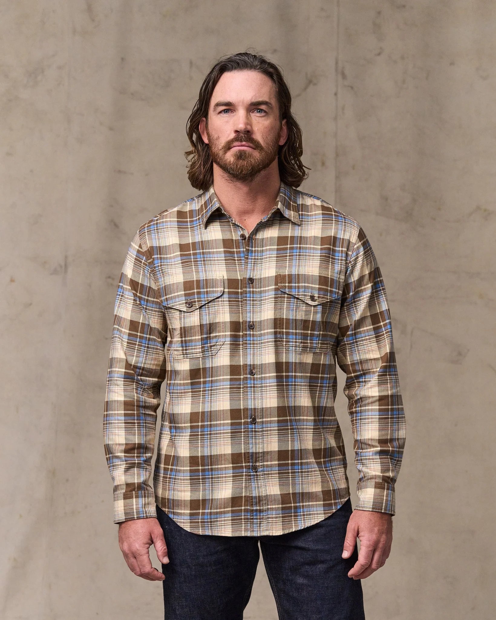 Lightweight Alaskan Guide Shirt - Cream / Multi Plaid