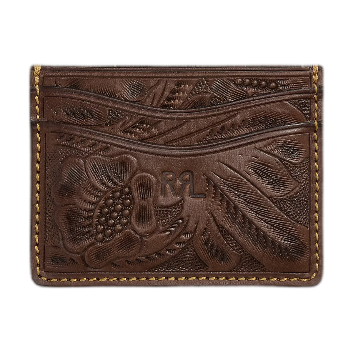 RRL Hand-Tooled Leather Card Case