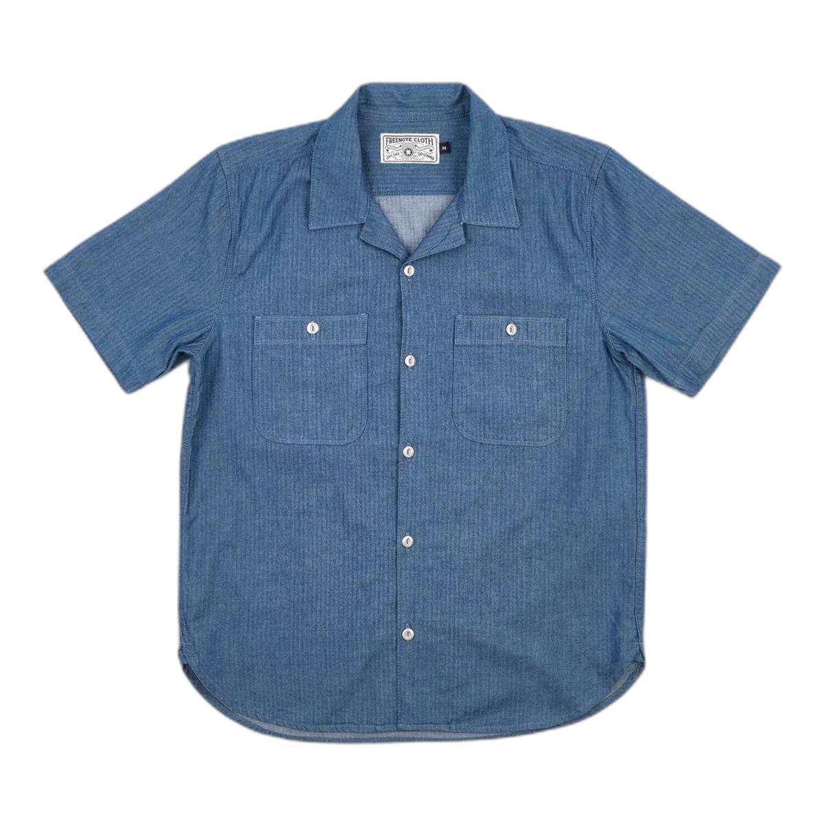 Dayton S/S 5 Ounce Blue Herringbone