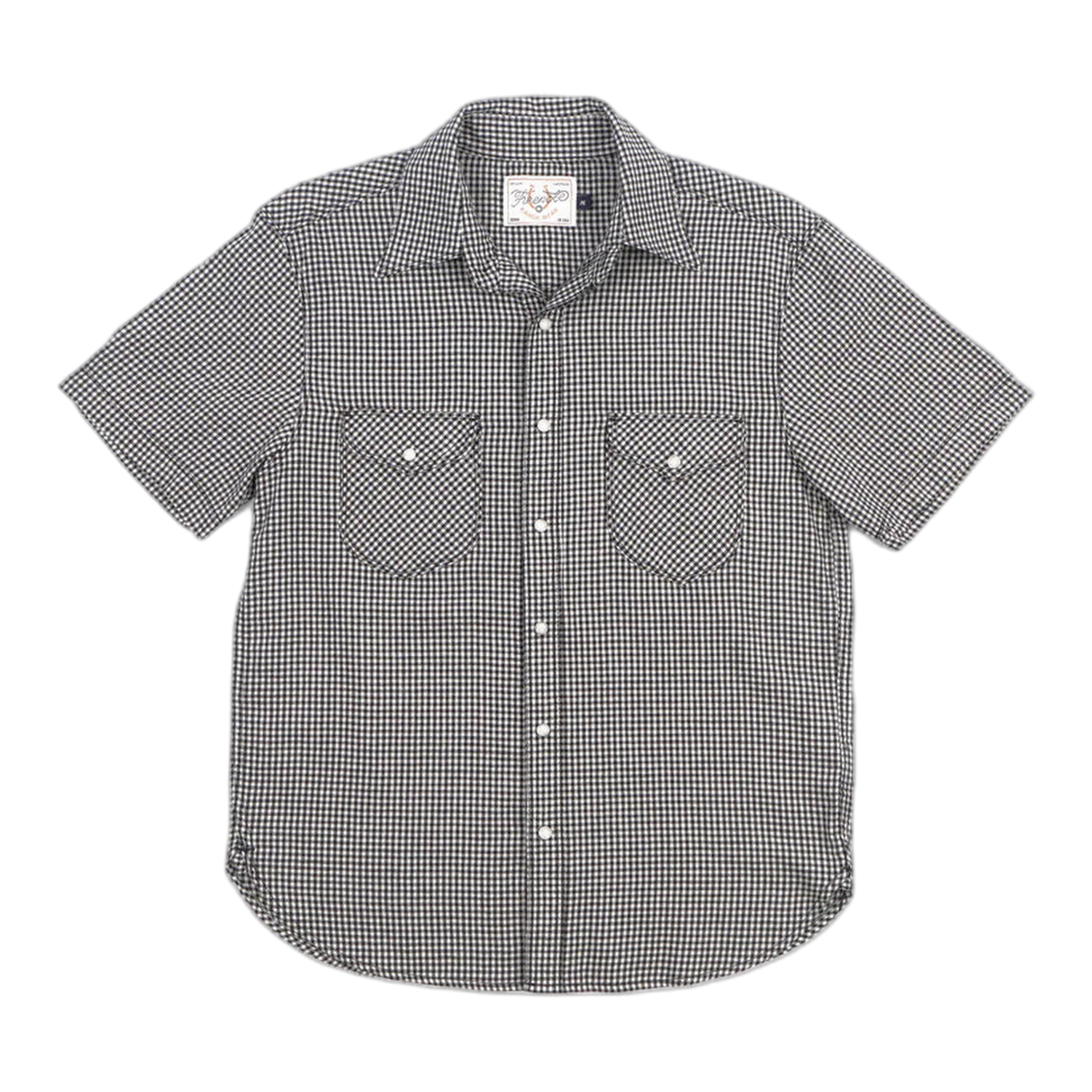 Bodie S/S-Black Gingham