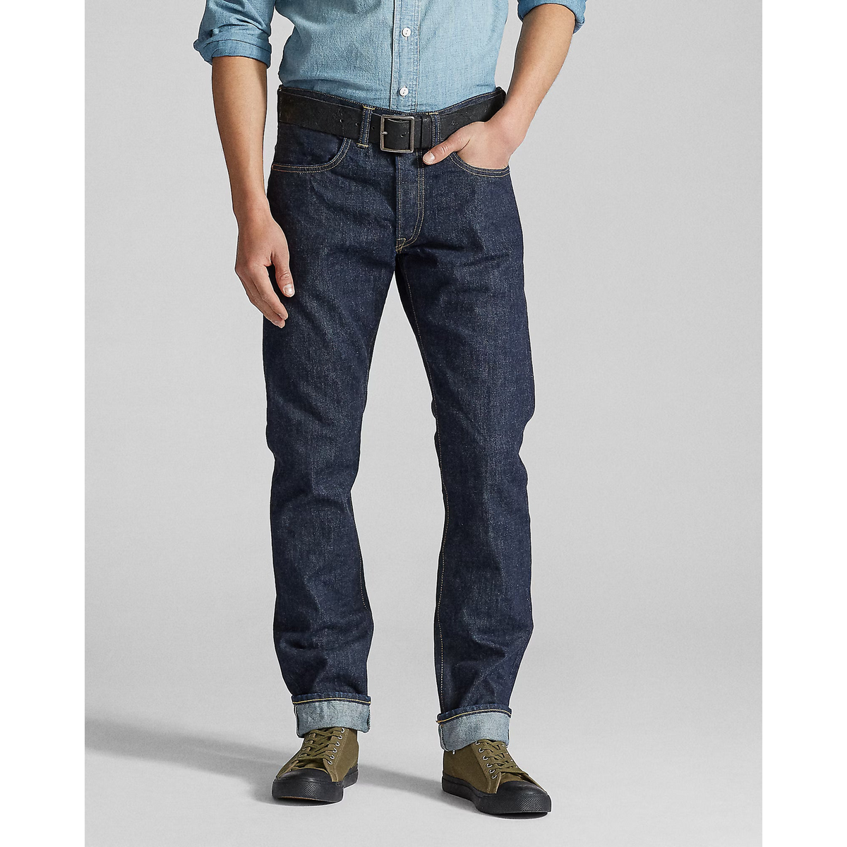 RRL Slim Fit Once-Washed Selvedge Jean