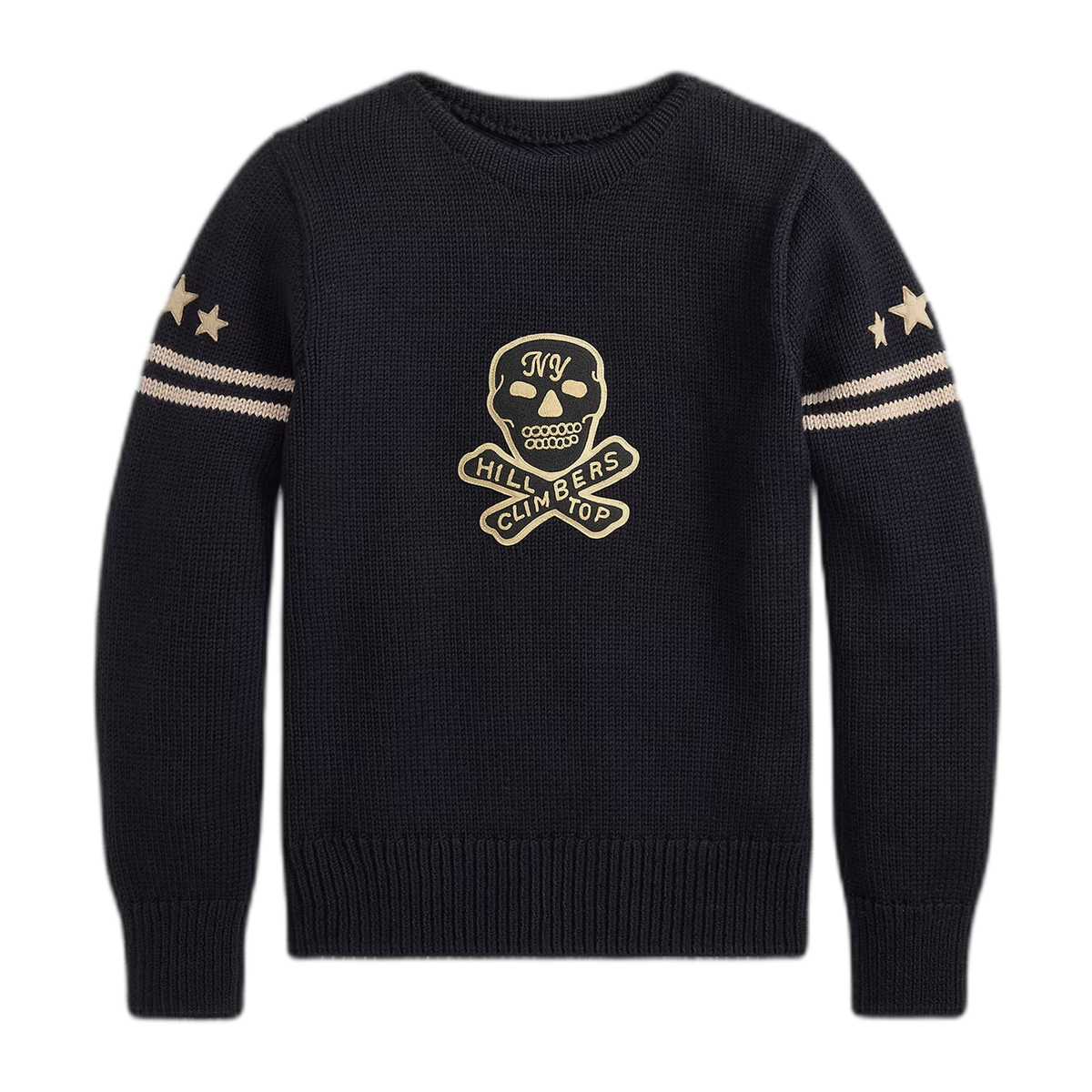 RRL Skull-Patch Wool Sweater