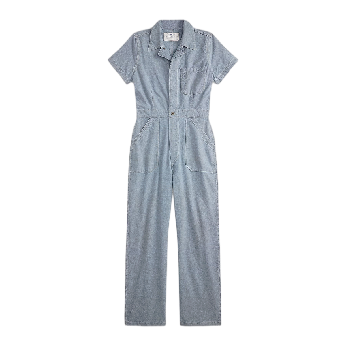RRL Indigo Pincheck Cotton Coverall