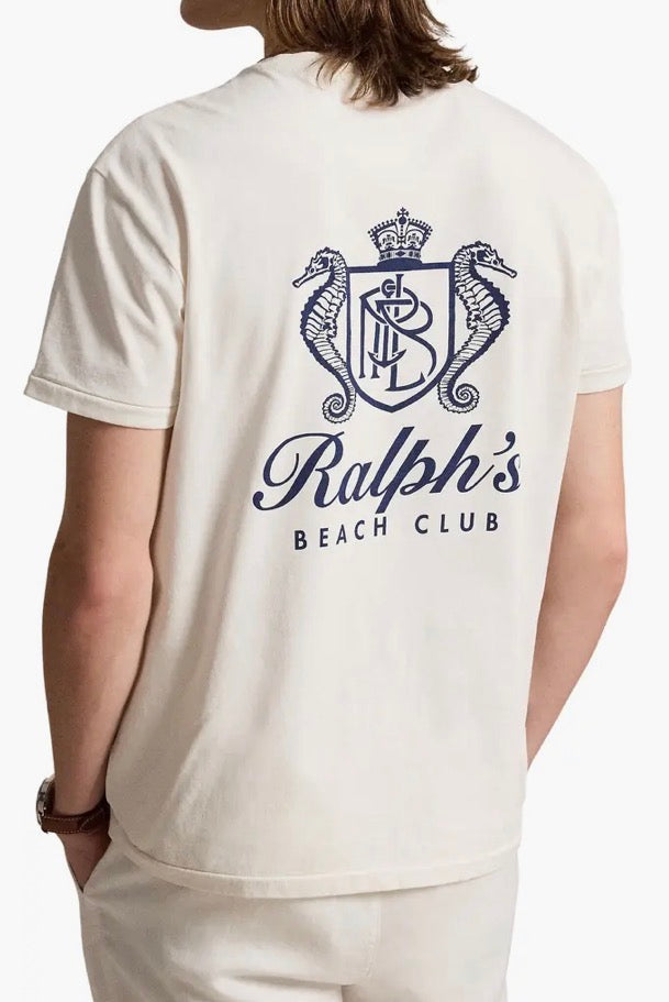 Classic Fit Beach Club Cotton Graphic T-Shirt