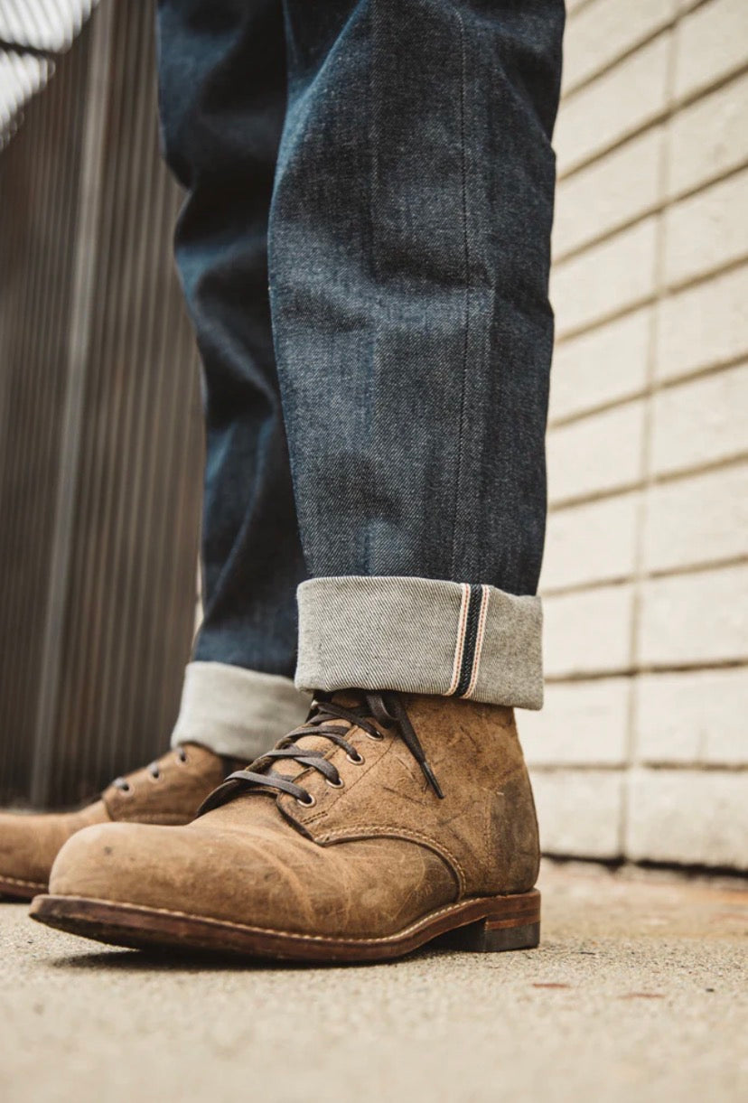 The Hammer Straight Natural Slub Indigo - Raw 12.5oz Selvedge