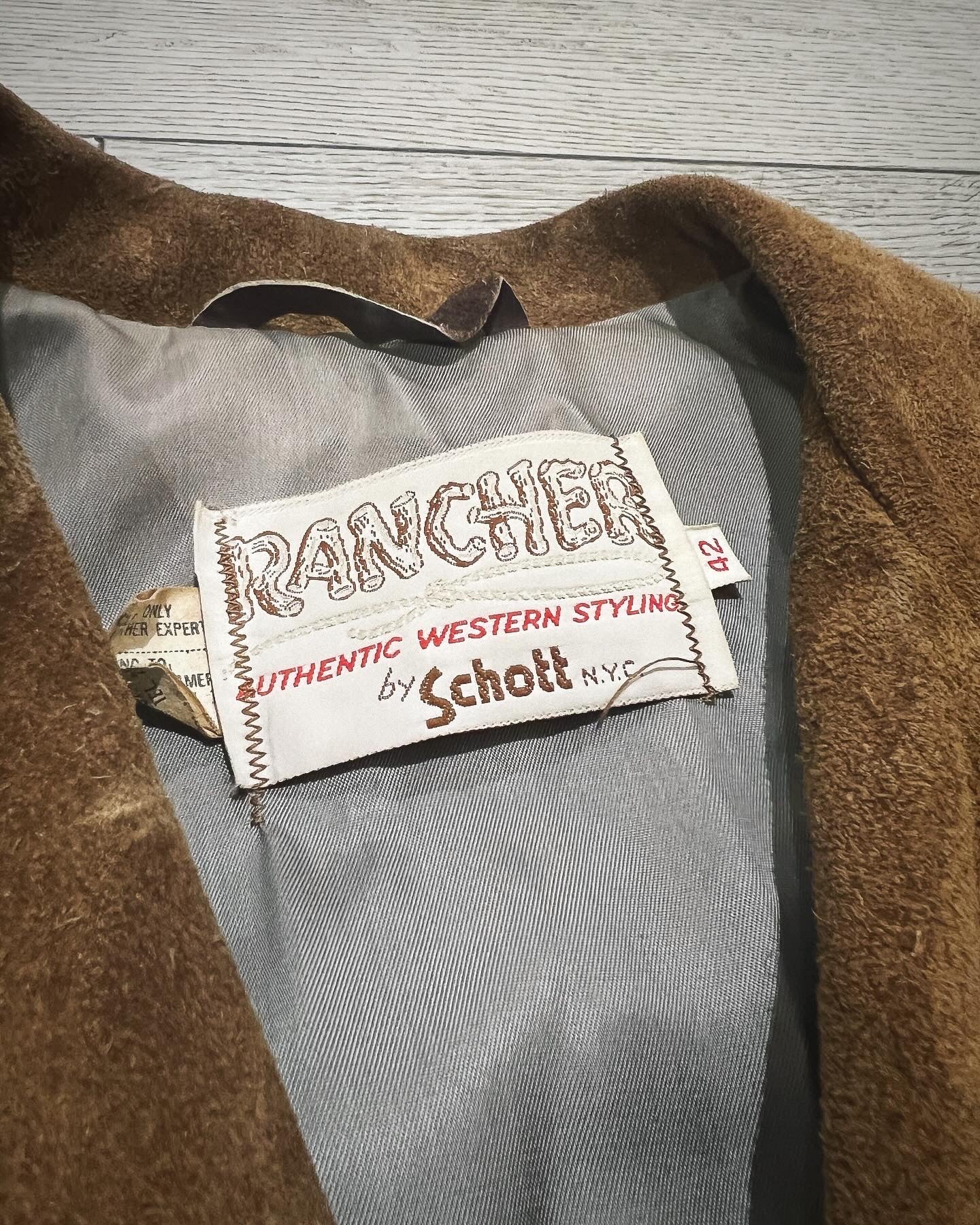 Vintage Schott Men's Suede Fringe Jacket