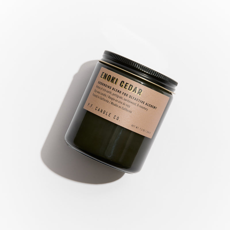 Enoki Cedar– 7.2 oz Soy Candle Alchemy Candle