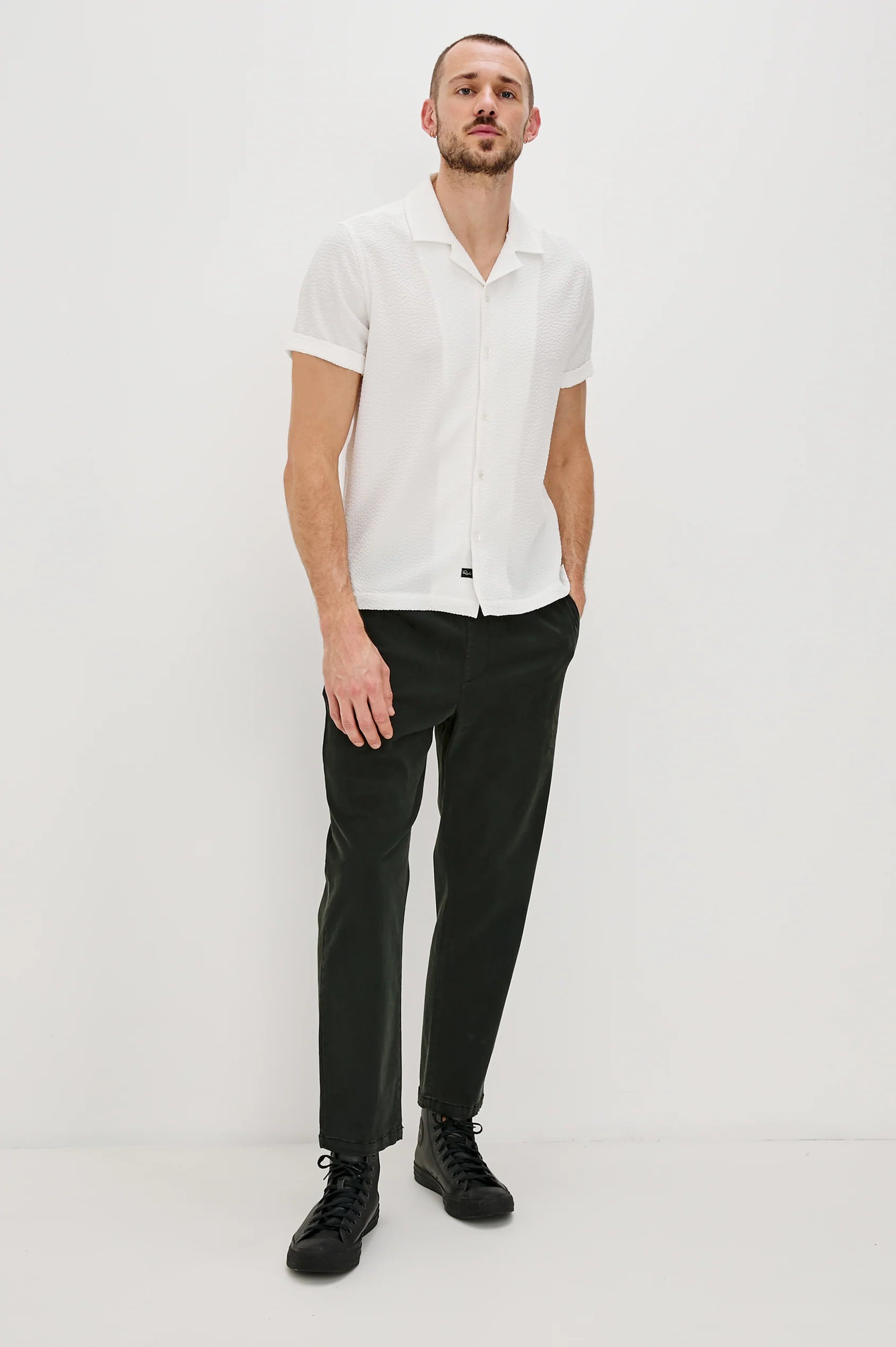 Amalfi Shirt - White Seersucker