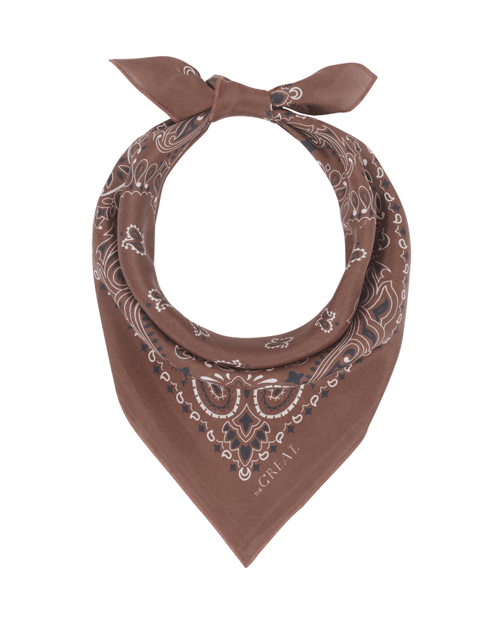 The Silk Bandana. Cholcolate.