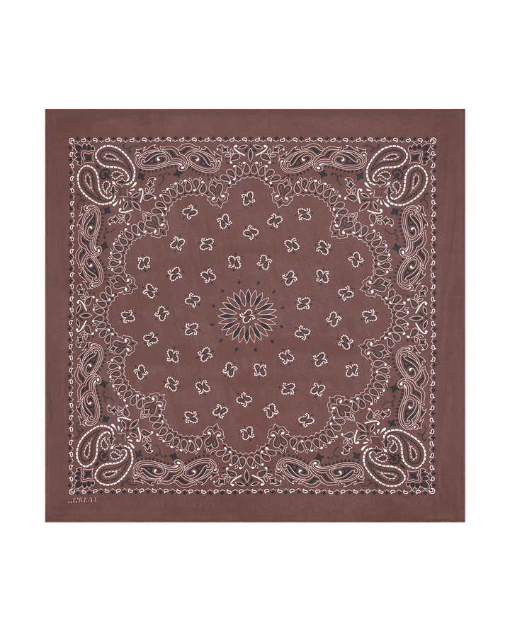 The Silk Bandana. Cholcolate.