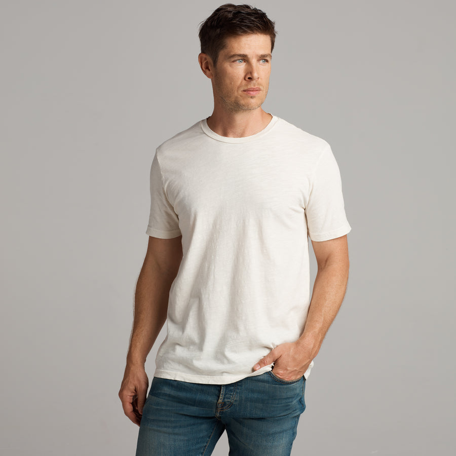 ASHER STANDARD SLUB TEE - VINTAGE WHITE