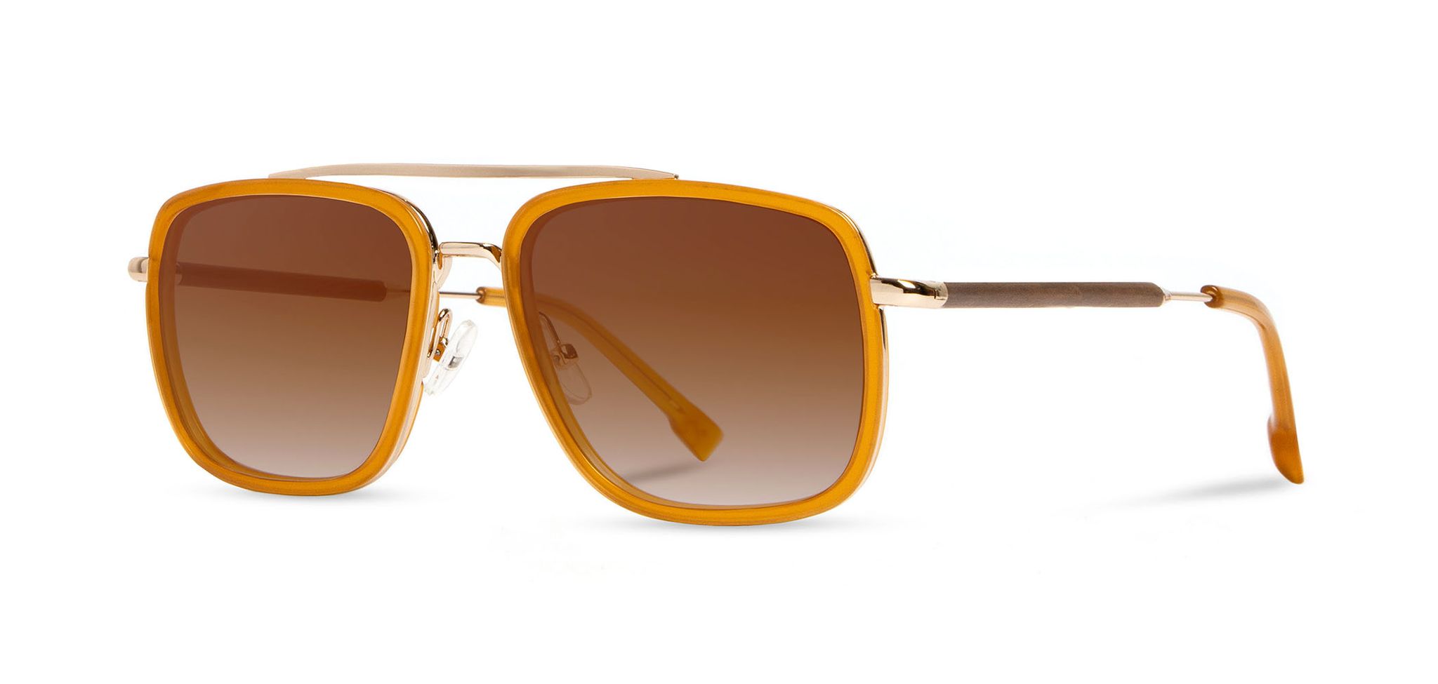 Grant: Caramel & Gold // Walnut - Brown Fade Polarized