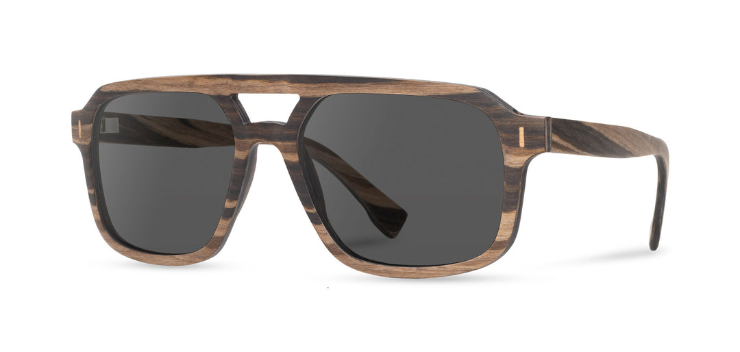 Auburn: Striped Ebony - Grey Polarized