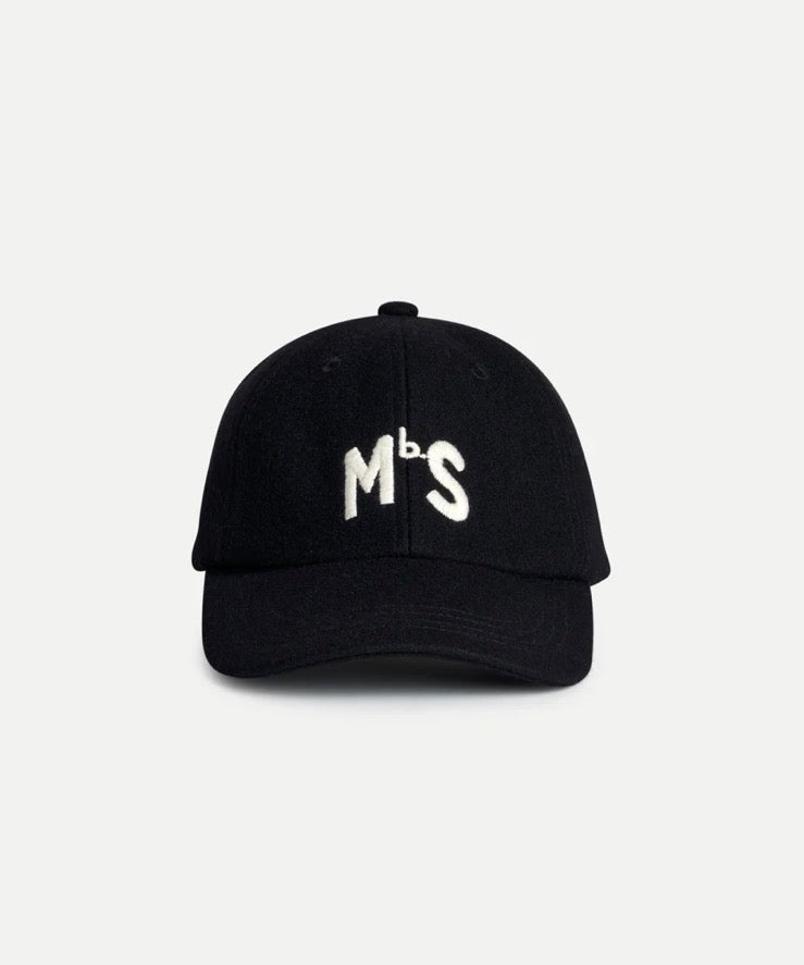 Wool MbS Logo Cap - Deep Black