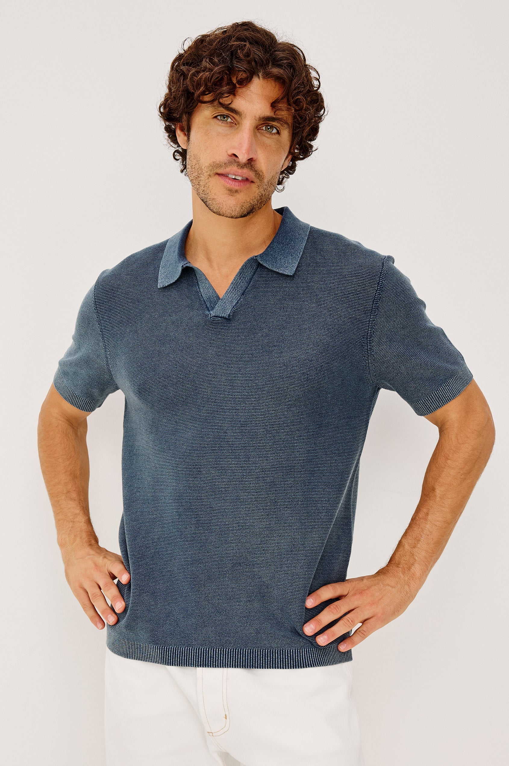Baker Polo Shirt - Sunwashed Navy