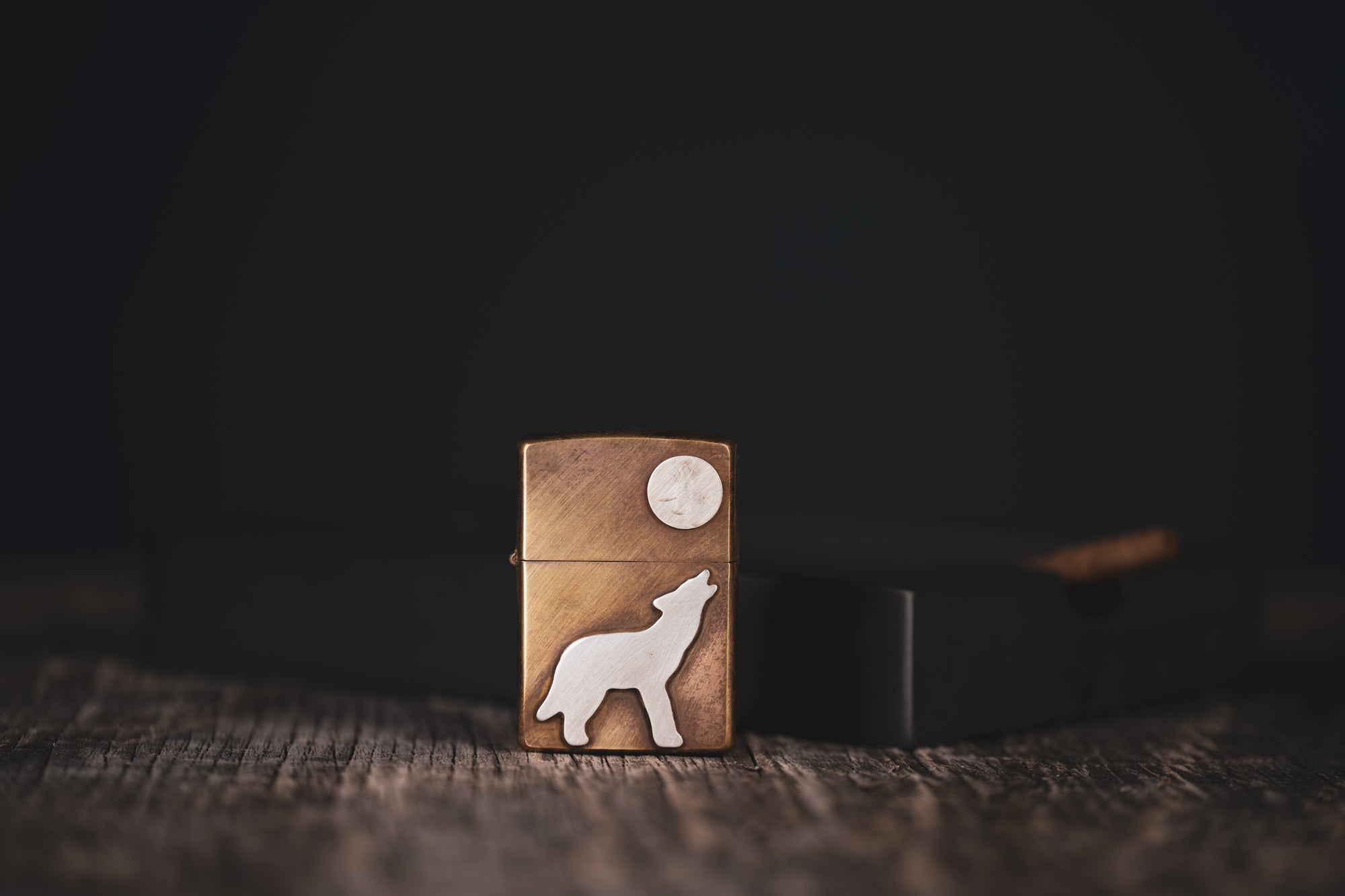 Howling Coyote Zippo Lighter