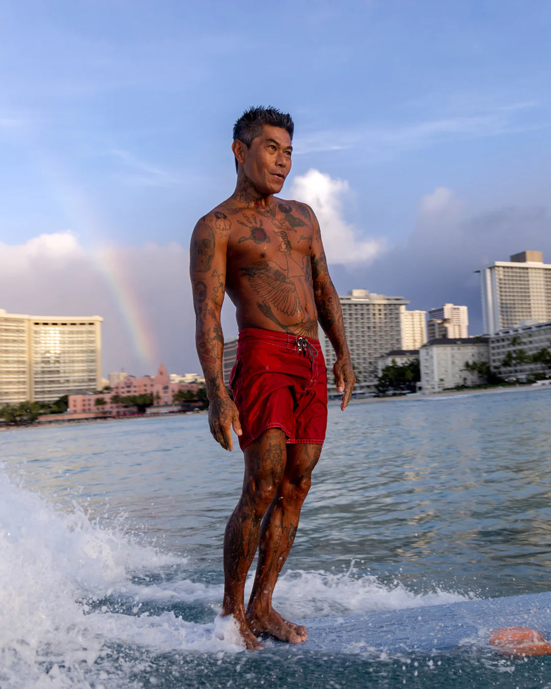 310 BOARD SHORTS - RED