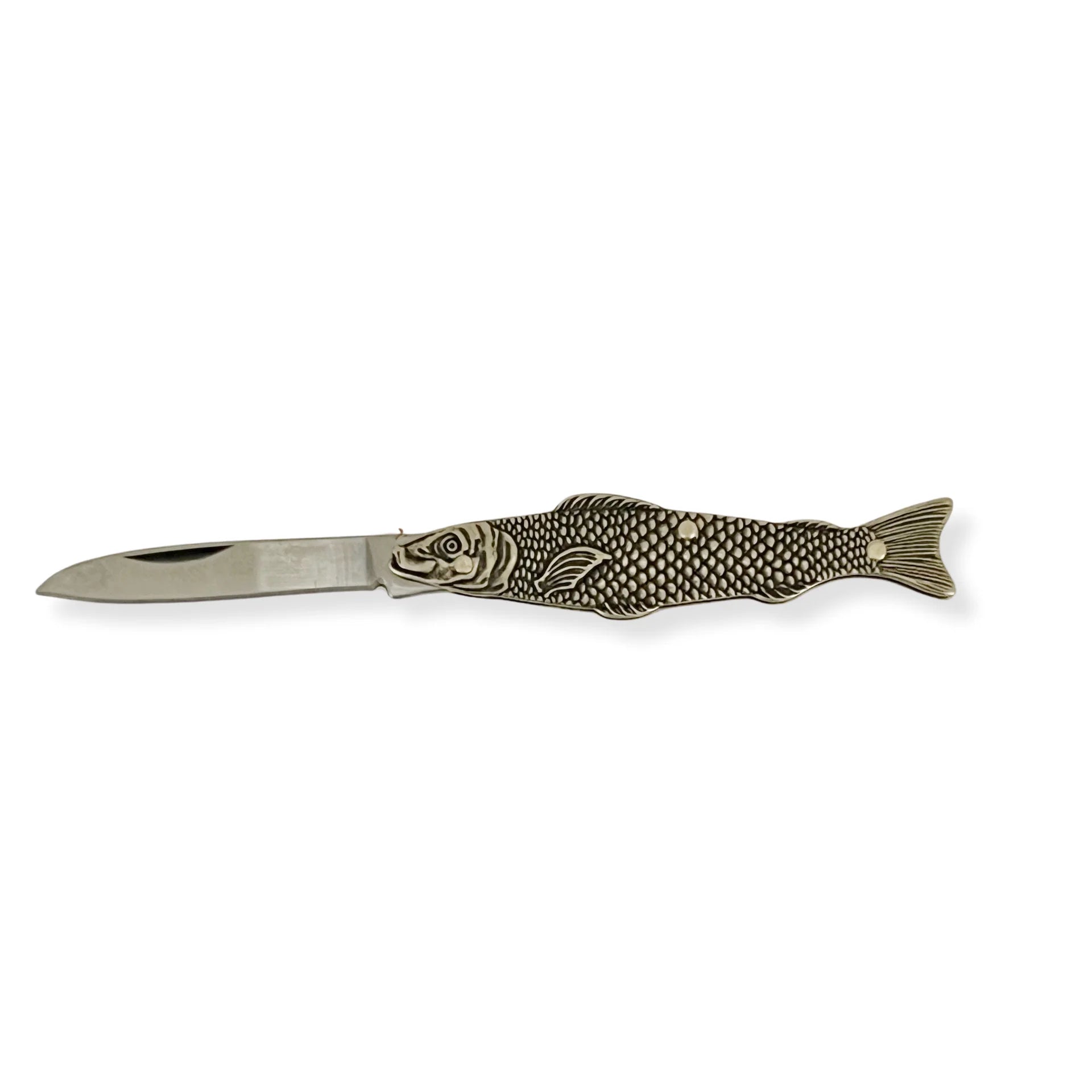 Brass Animal Pocket Knife - Fish
