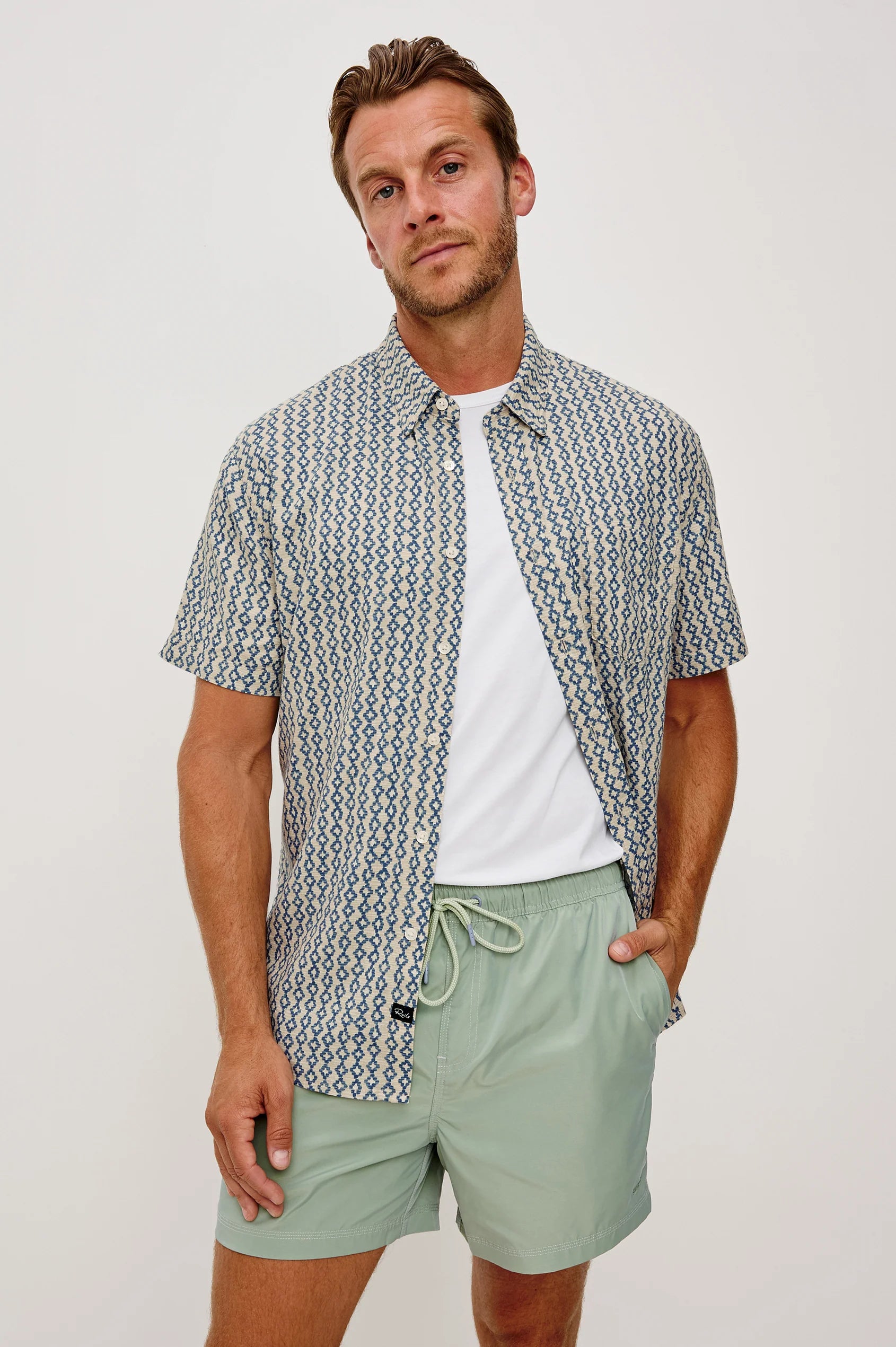 Carson Shirt - Wavy Batik Coast