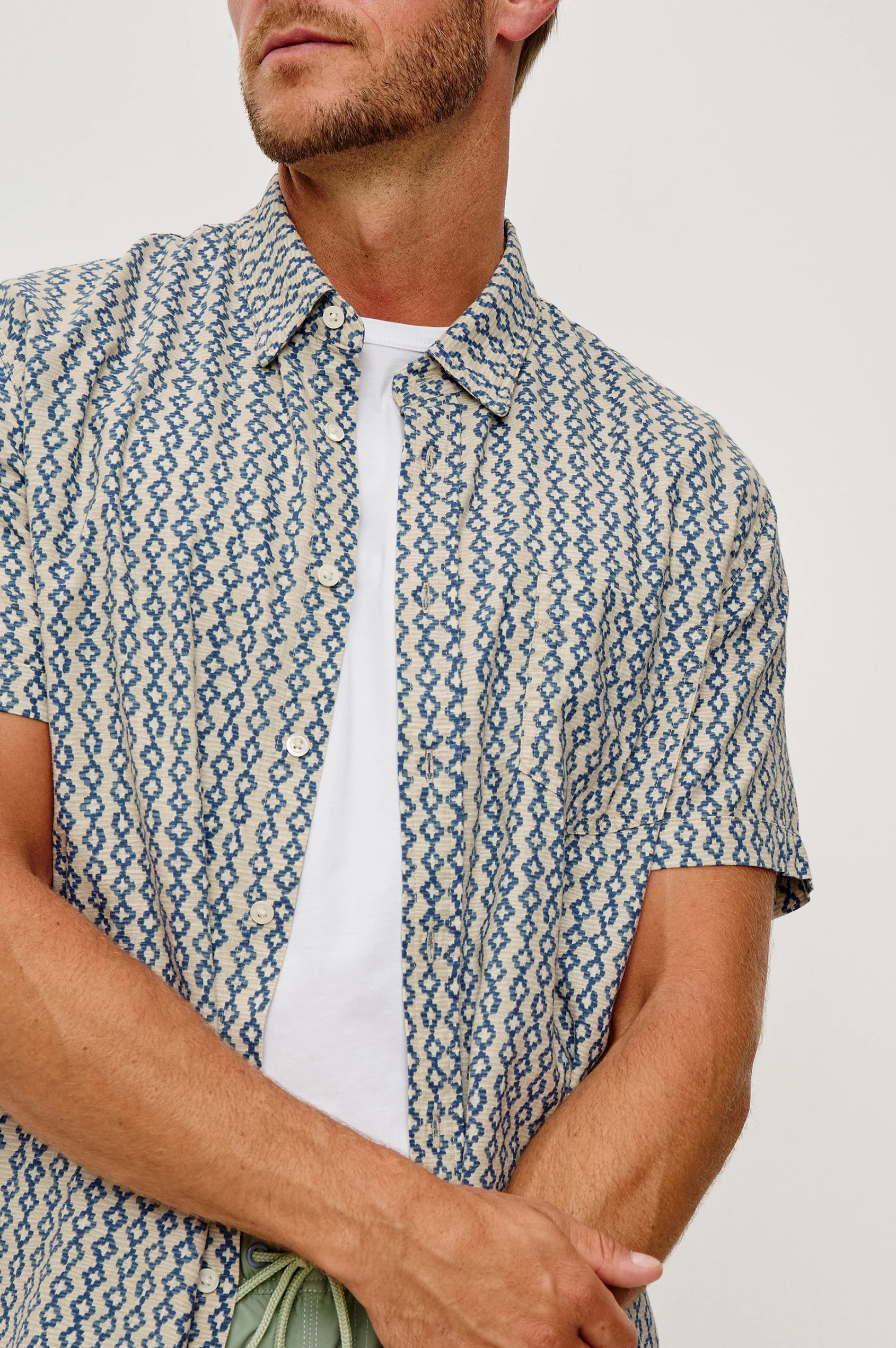 Carson Shirt - Wavy Batik Coast