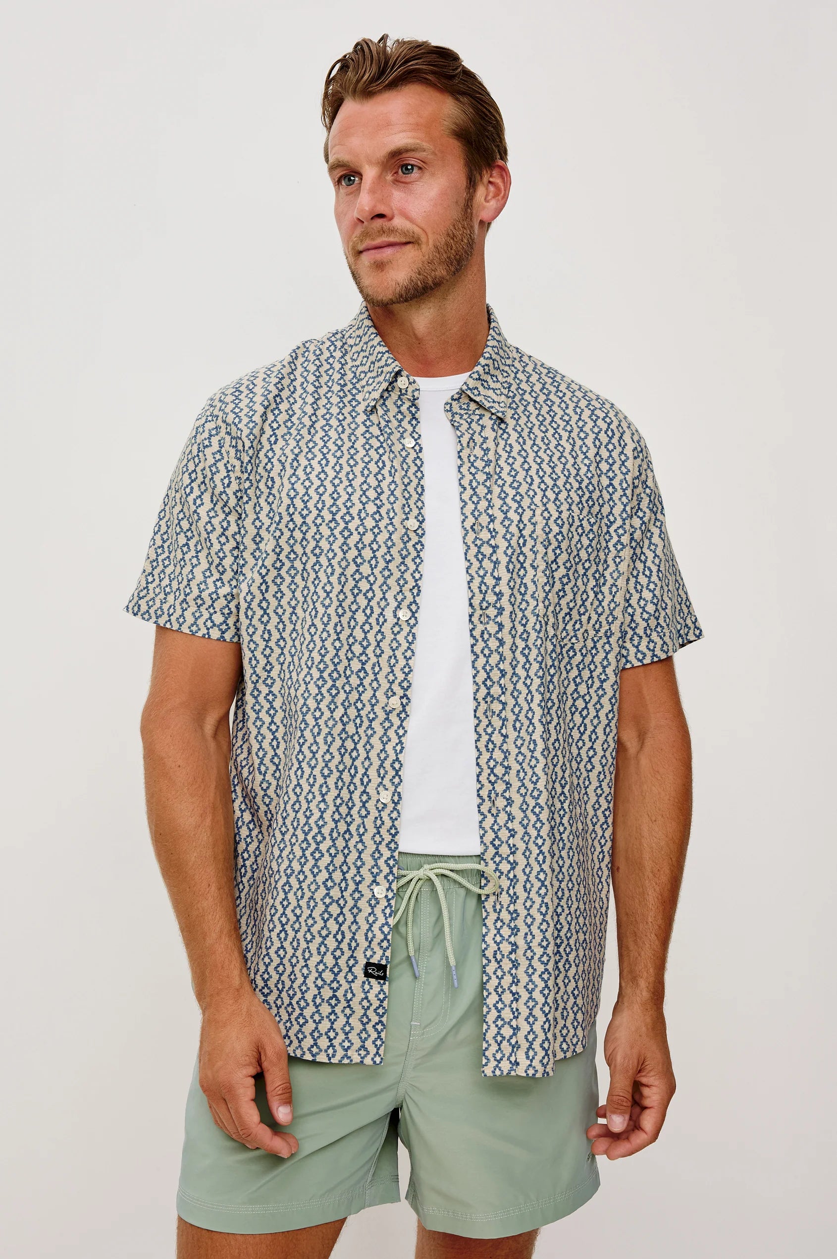 Carson Shirt - Wavy Batik Coast