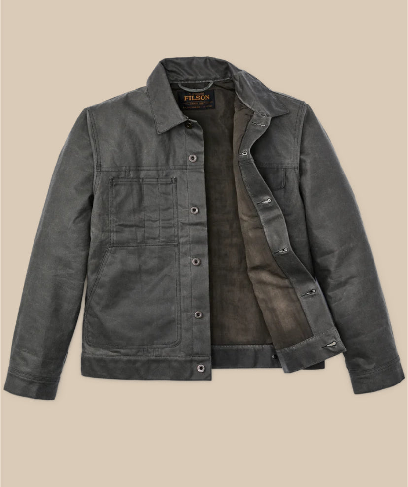 TIN CLOTH SHORT LINED CRUISER JACKET - CASTOR GRAY
