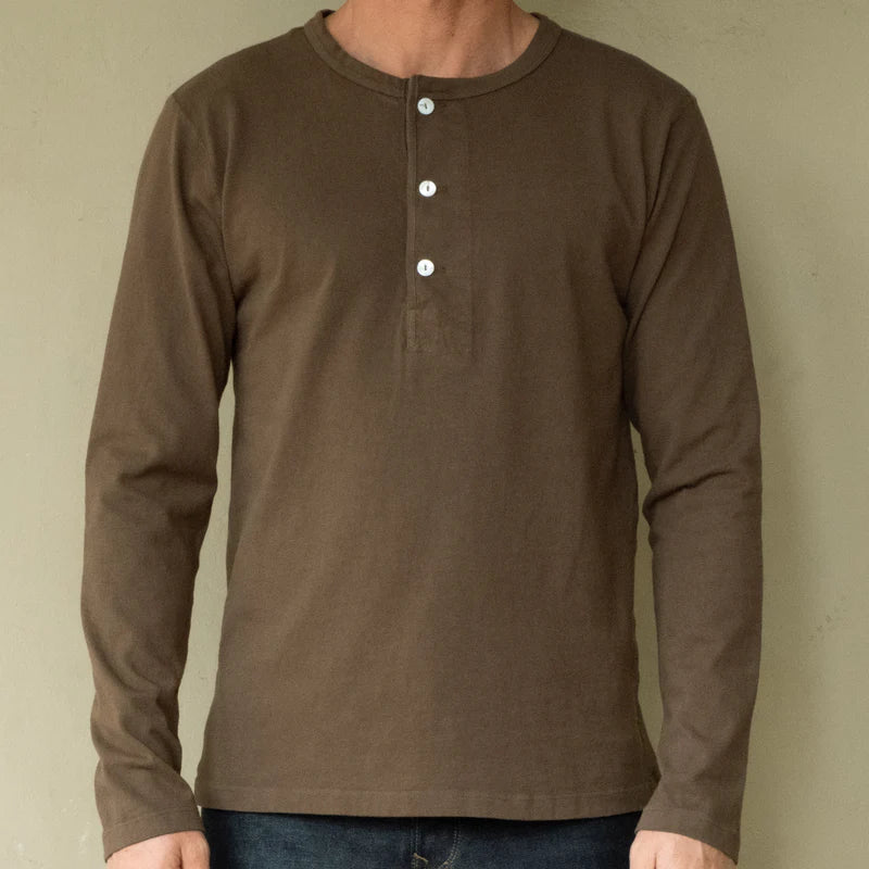 Freenote 13 Ounce Henley L/S Cedar