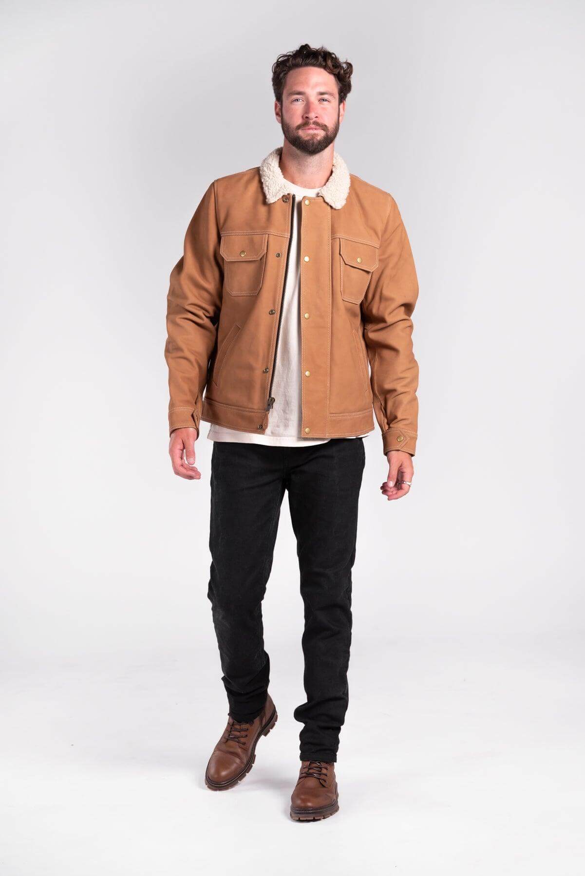 BYRON NUBUCK LEATHER MOTORCYCLE JACKET