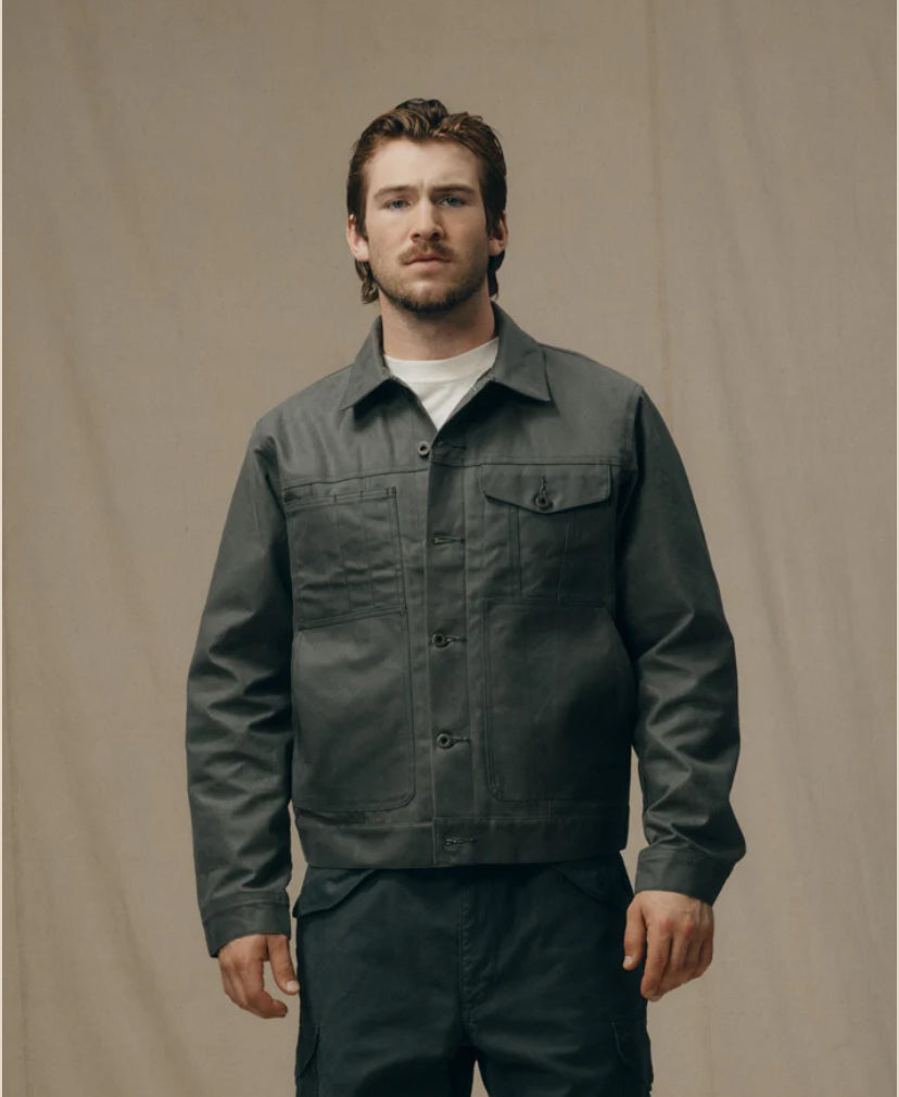 TIN CLOTH SHORT LINED CRUISER JACKET - CASTOR GRAY